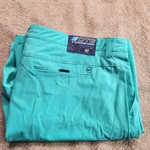 Vinyard Vines NWT OTG Performance 8' Inseam Aqua Green W42